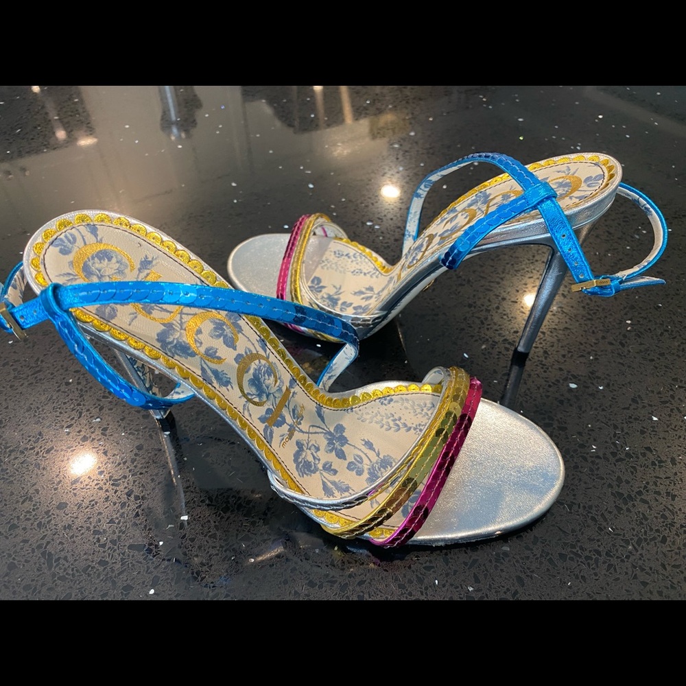 Gently used Gucci Haines Sequin Sandal Heels